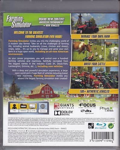 Farming Simulator - PS3 - (B Grade) (Genbrug)